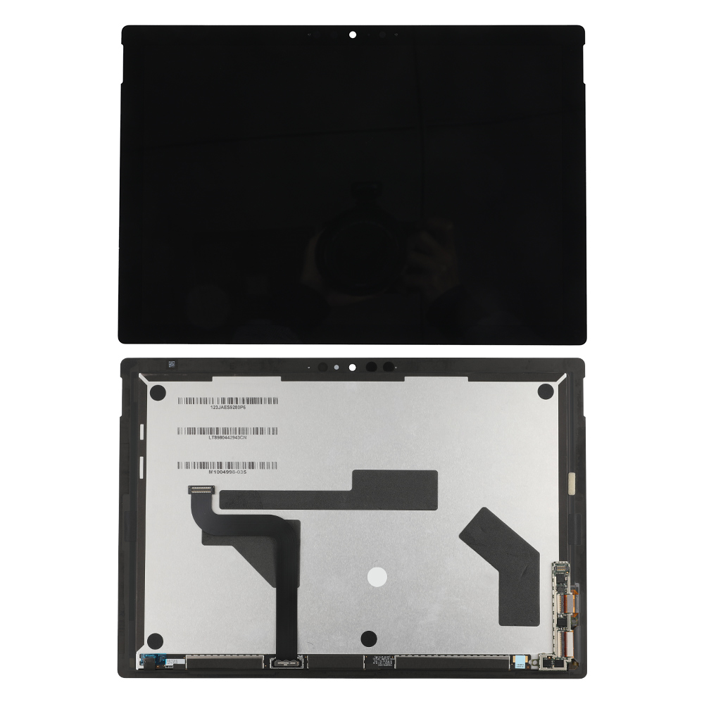 LCD Screen for Microsoft Surface Pro 7, Afternarket, Black (with Touch IC Connector and Special Flex)