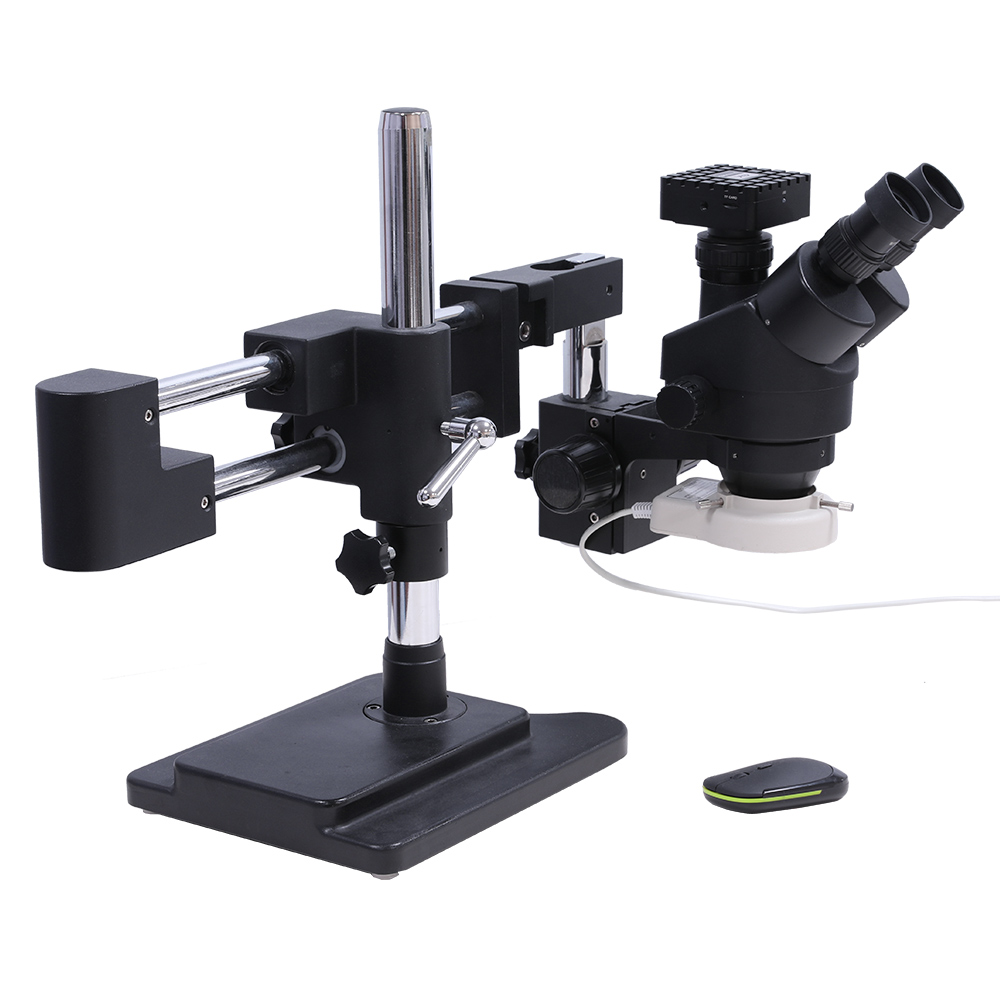 BL-2 Stand Trinocular Eyepieces Microscope with Column Bracket, 3.5X180, 2K/48MP, 220V, UK Plug, w/retail package