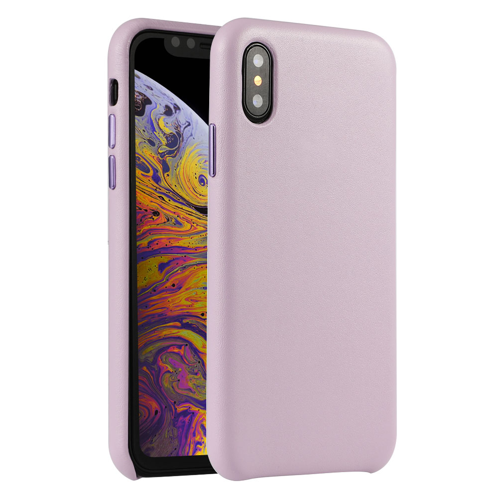 Leather Case with Microfiber Lining for iPhone XS (5.8")/XR (6.1")/XS MAX (6.5"), Standard, No Logo