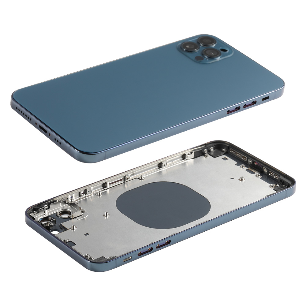 Back housing with side button/Sim tray for iPhone XS Max (6.5"), Similar Design as iPhone 12 Pro Max