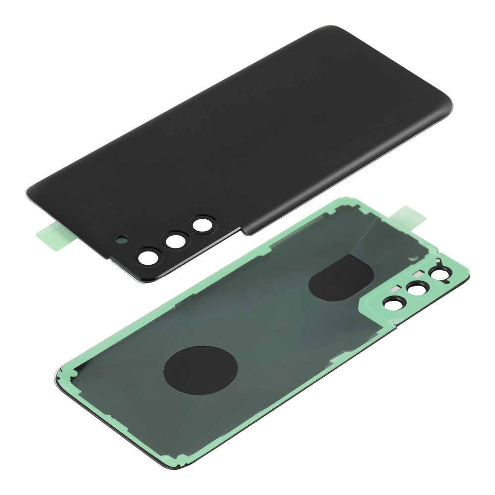 Back Cover with Sticker+Rear Camera Lens Cover+Glass Lens for Samsung Galaxy S21 Plus 5G, OEM