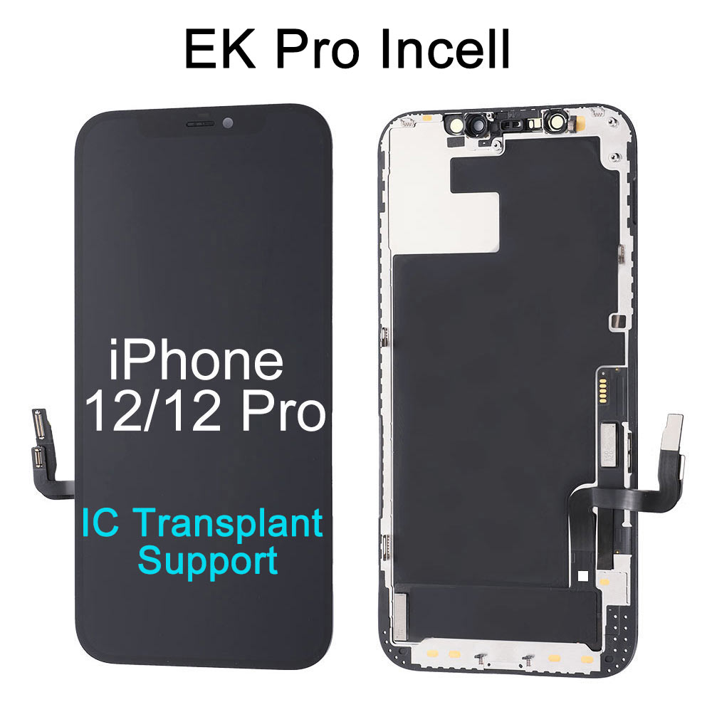  EK Pro LCD Screen for iPhone 12/12 Pro 6.1", Incell, (Support IC Transplanting), Black