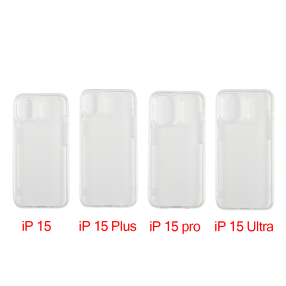 1.5mm Big Hole Transparent TPU Case for iPhone  15 Pro Max 6.7", Transparent