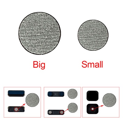 Button Gasket kits for iPhone 5/5C/5S/5SE, 4pcs/set, Total=10sets, Aftermarket