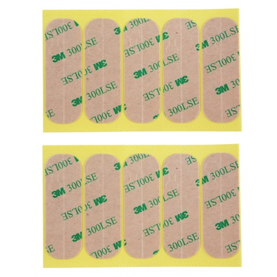 Top&Bottom Glass 3M Sticker Adhesive for iPhone 5/5S, 10Pcs/Set