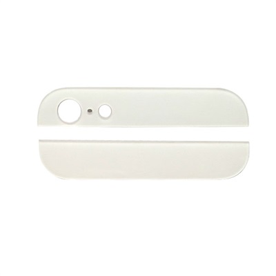 Top/Bottom back cover glass for iPhone 5 , 2pcs/pair, Aftermarket