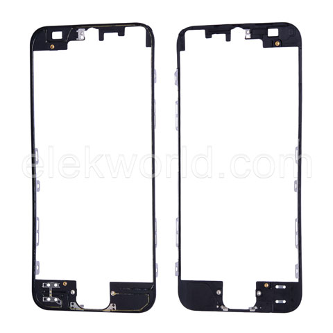 Front Frame with Hot Glue for iPhone 5, 5pcs/set, Aftermarket