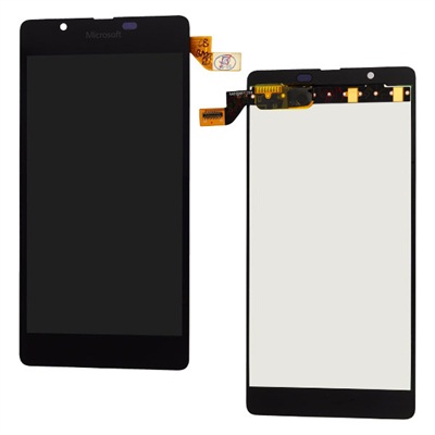 LCD/Touch screen Assembly for Nokia Lumia 540, OEM LCD+Premium glass, Black