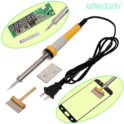 ZFWD 60W 110V Glue Removal Electric Soldering Iron with Scraper Blade, US Plug, w/retail package