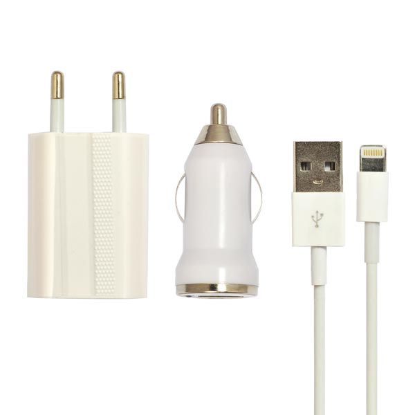 3 in 1 Mini USB charger for iPhone 5