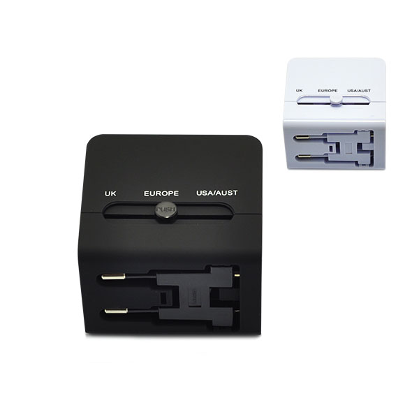 Multi-Nation Travel Adapter with 2.1A USB Charger