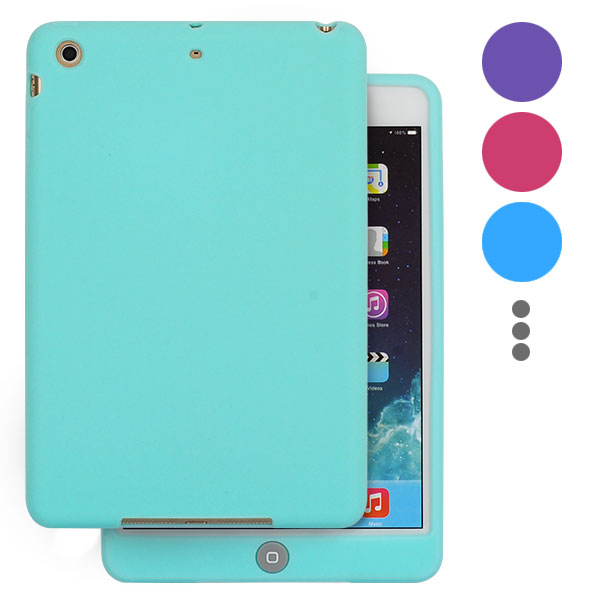 Colorful Silicone Case with "Jelly Bean" Home Button Protector for iPad Mini 1/2/3