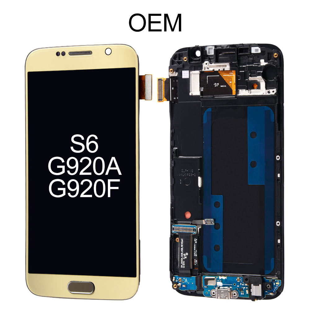 OLED Screen with Frame For Samsung Galaxy S6 G920F, OEM