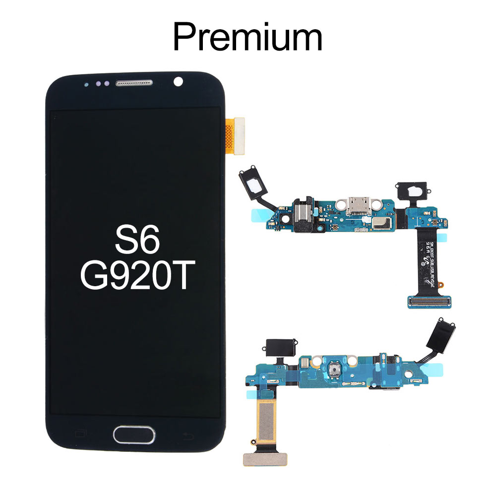 OLED Screen with Frame For Samsung Galaxy S6 G920T, OEM OLED+Premium Glass