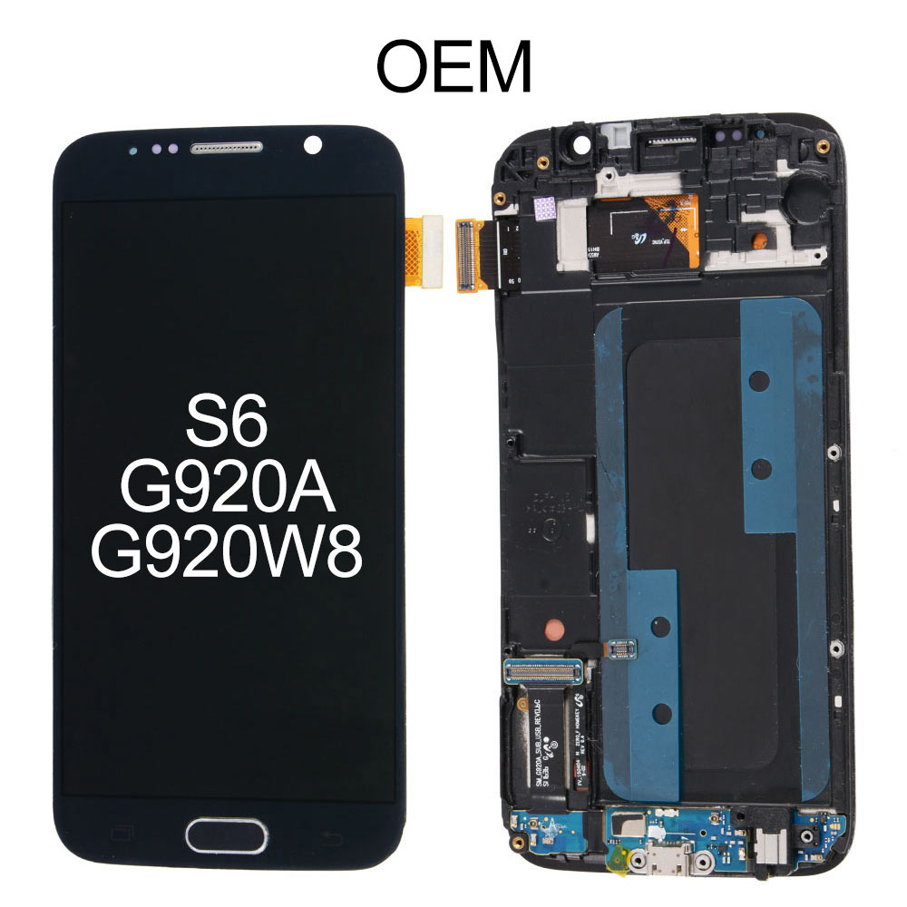 OLED Screen with Frame for Samsung Galaxy S6 G920A/G920W8, ATT Version, OEM