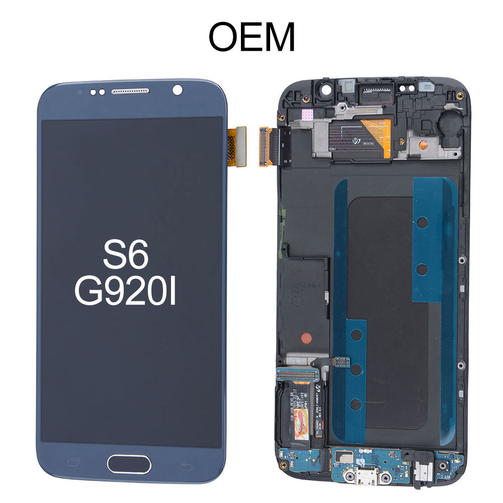 OLED Screen with Frame For Samsung Galaxy S6 G920I, OEM