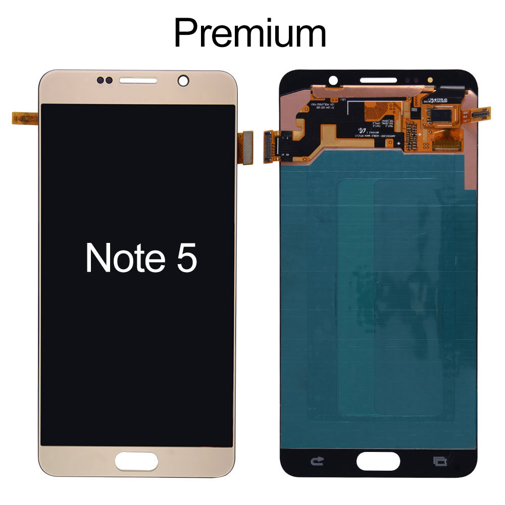 OLED Screen for Samsung Galaxy Note 5, OEM OLED+Premium Glass (with Reburbished Stylus LCD Hand Writing Panel Flex)