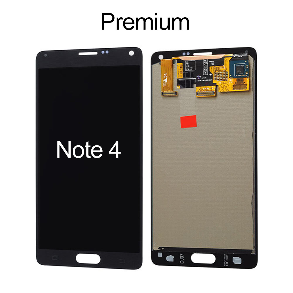 OLED Screen for Samsung Galaxy Note 4, OEM OLED+Premium Glass, with Reburbished Stylus LCD Hand Writing Panel Flex
