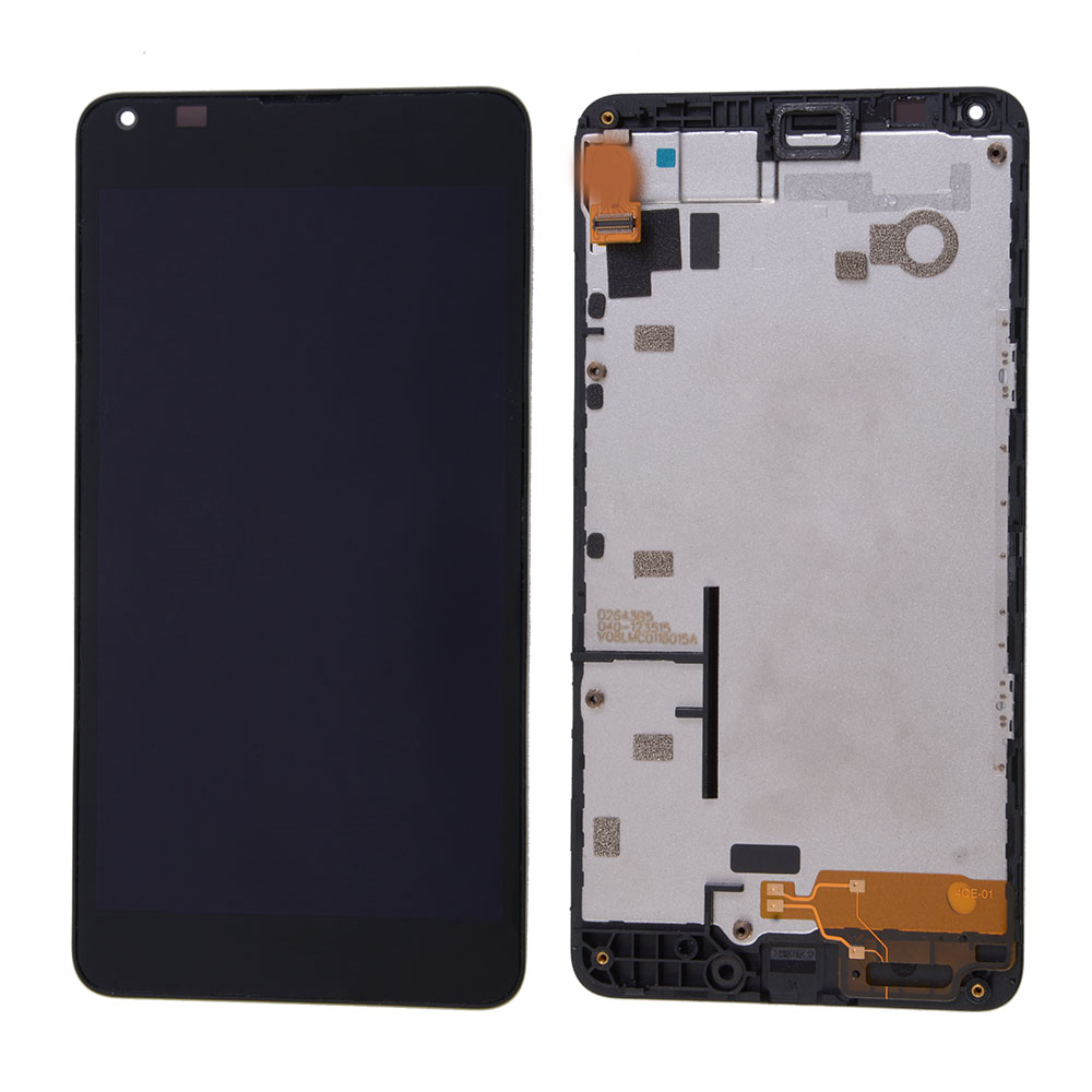 LCD/Touch screen Assembly with Frame for Nokia Lumia 640, OEM LCD+Premium glass, Black