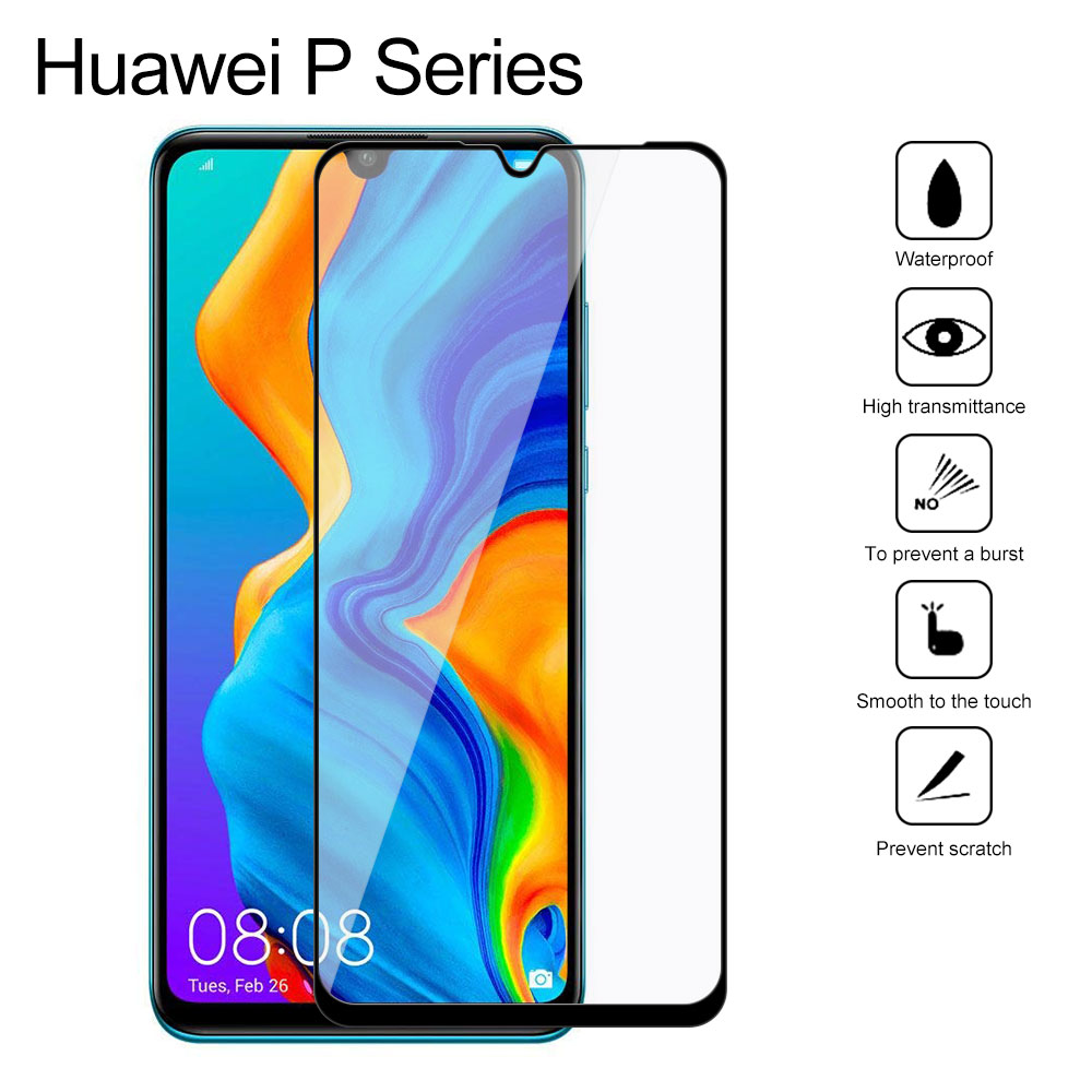 Ecooper Silkscreen Tempered Glass Screen Protector for Huawei P50/P30 Lite/P30 Series, w/exquisite package