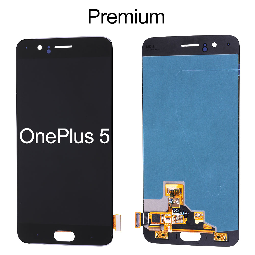 LCD/Touch Acreen Assembly for OnePlus 5, OEM LCD+Premium Glass