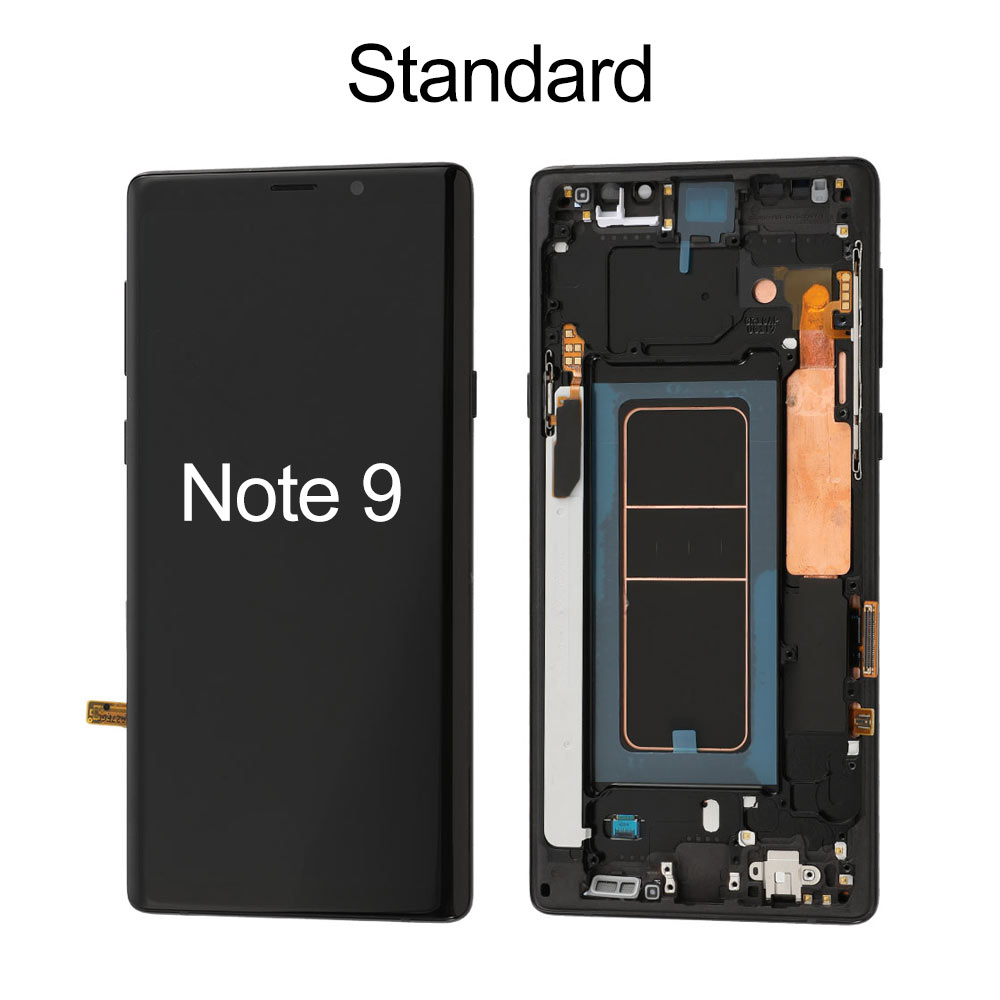 Small Size-OLED Screen with Frame for Samung Galaxy Note 9, OEM OLED+Standard Glass