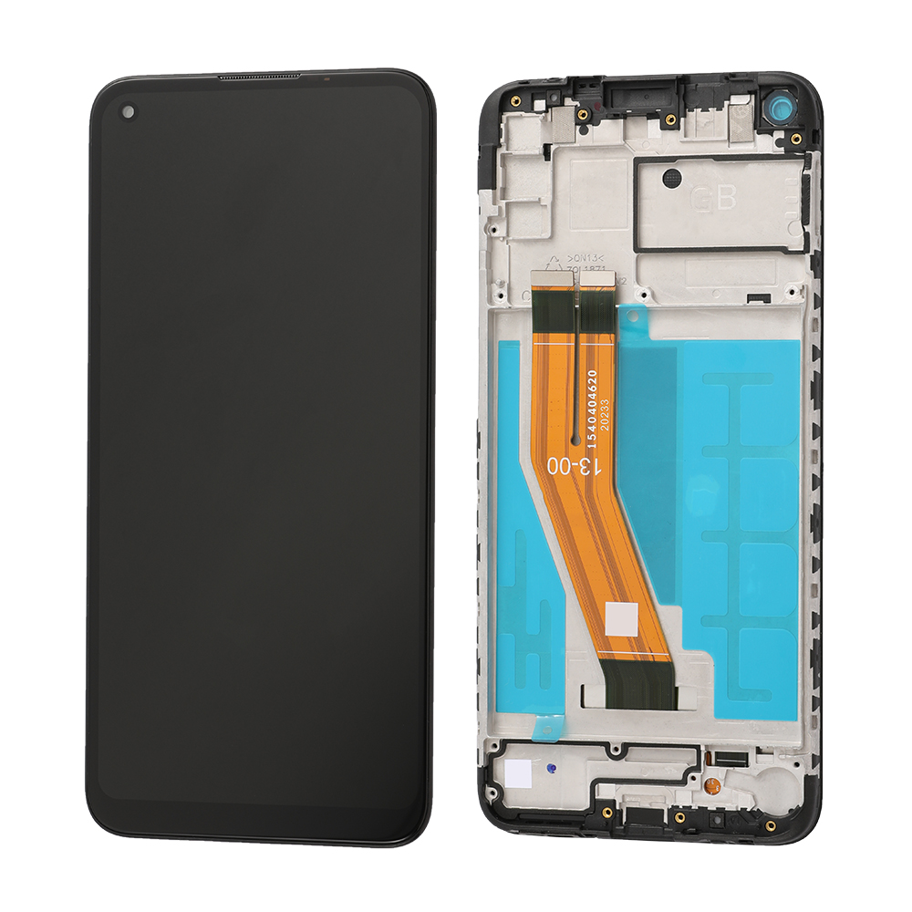 LCD Screen with Frame for Samsung Galaxy A11 (A115) 2020, OEM, Black