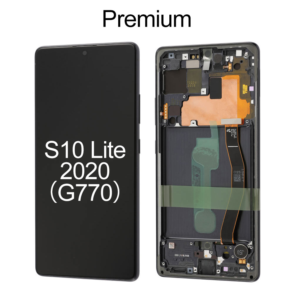 OLED Screen with Frame for Samsung Galaxy S10 Lite 2020(G770), OEM OLED+Premium Glass