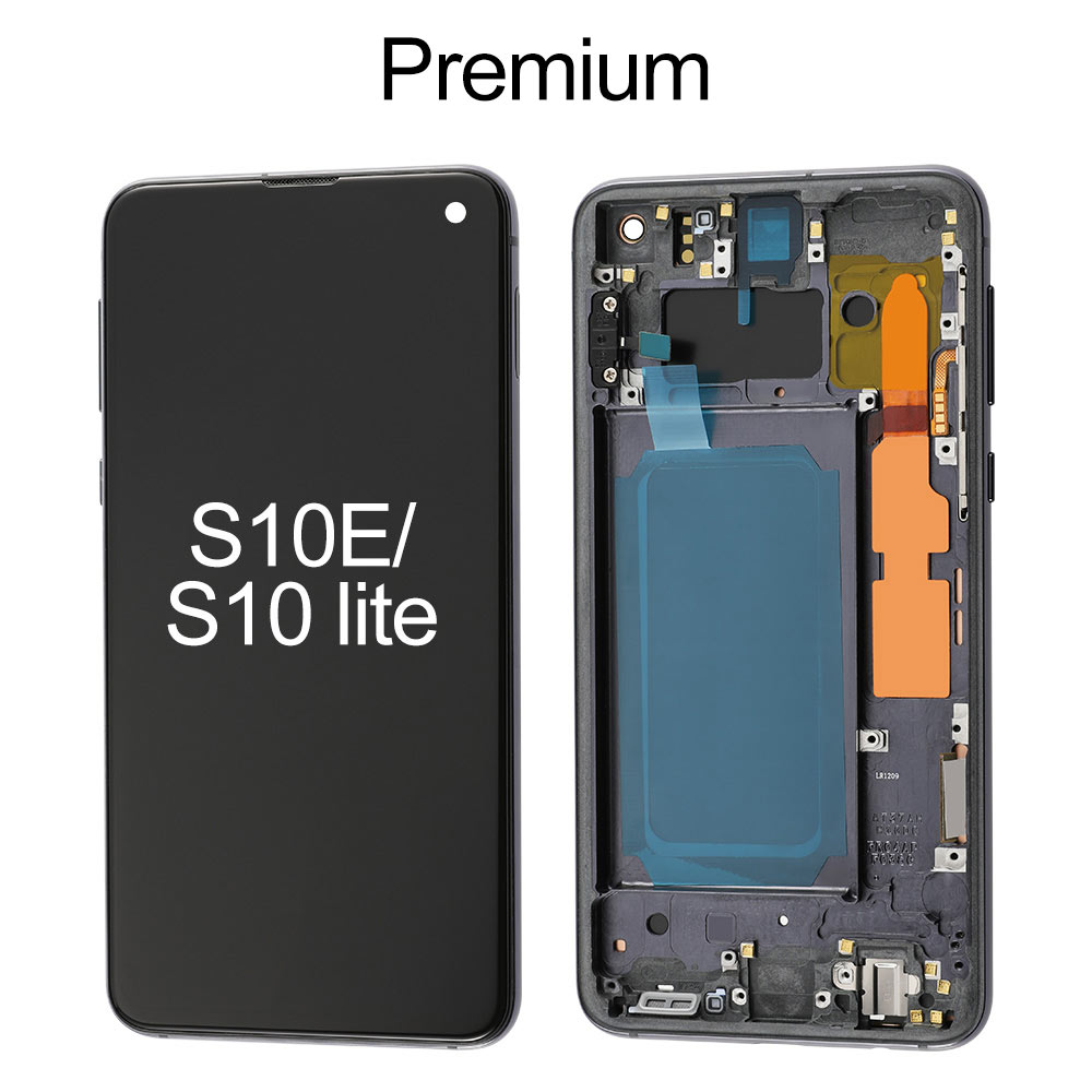 OLED Screen with Frame for Samsung Galaxy S10E, OEM OLED+Premium Glass