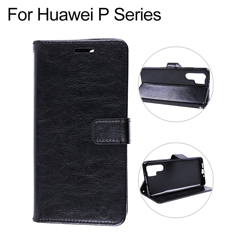 Retro Oil Wax Texture Pull-up Leather Case with Card Slots for Huawei P30 Pro/P Smart(2019)/Honor 10 Lite Series, 5pcs