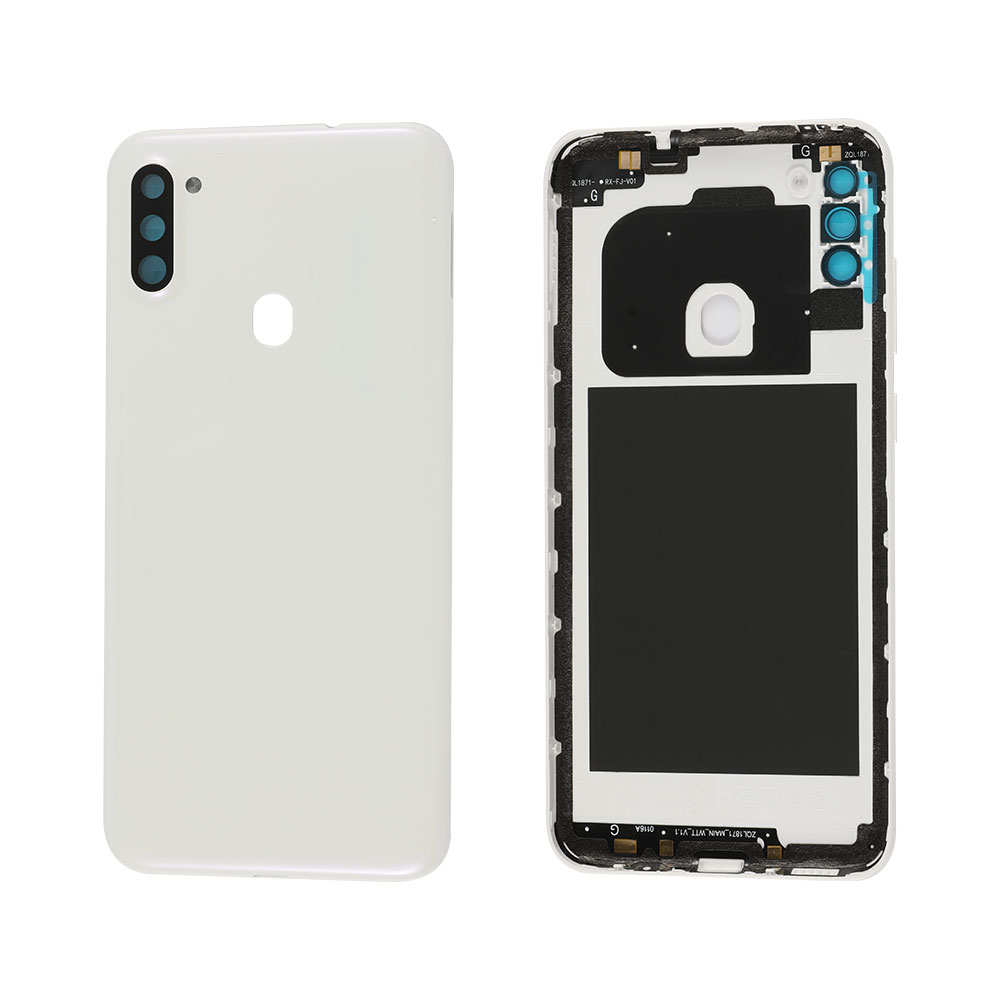 EU Version-Back Cover with Sticker+Glass Lens for Samsung Galaxy A11 (A115F/A115M) 2020, OEM