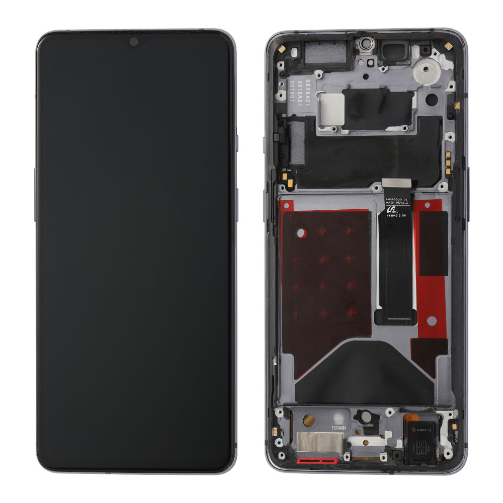 OLED Screen with Frame for OnePlus 7T, OEM LCD+Premium Glass