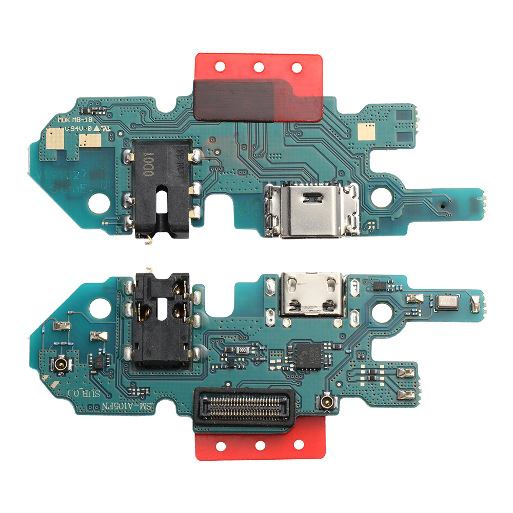 Dock Connector Flex for Samsung Galaxy A10 (A105FN), Dual Card Version, OEM Soldered