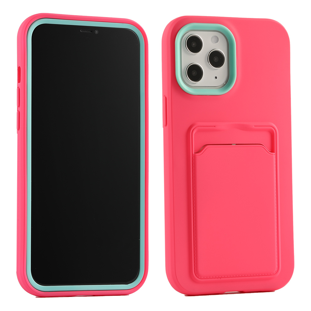 Two-color Protective Case with Card Slot for iPhone 12/12 Pro (6.1")