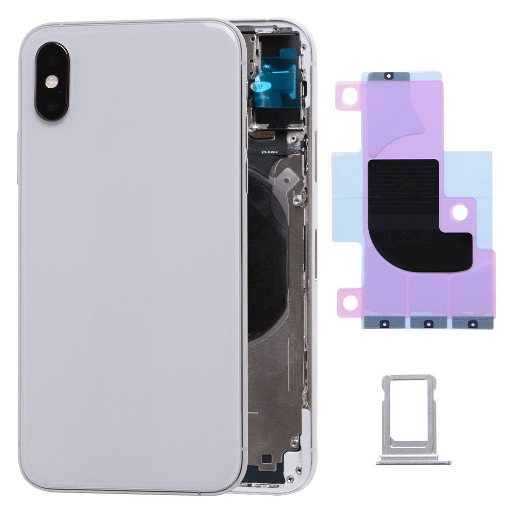 Back housing with top small parts for iPhone XS (5.8"), Aftermarket