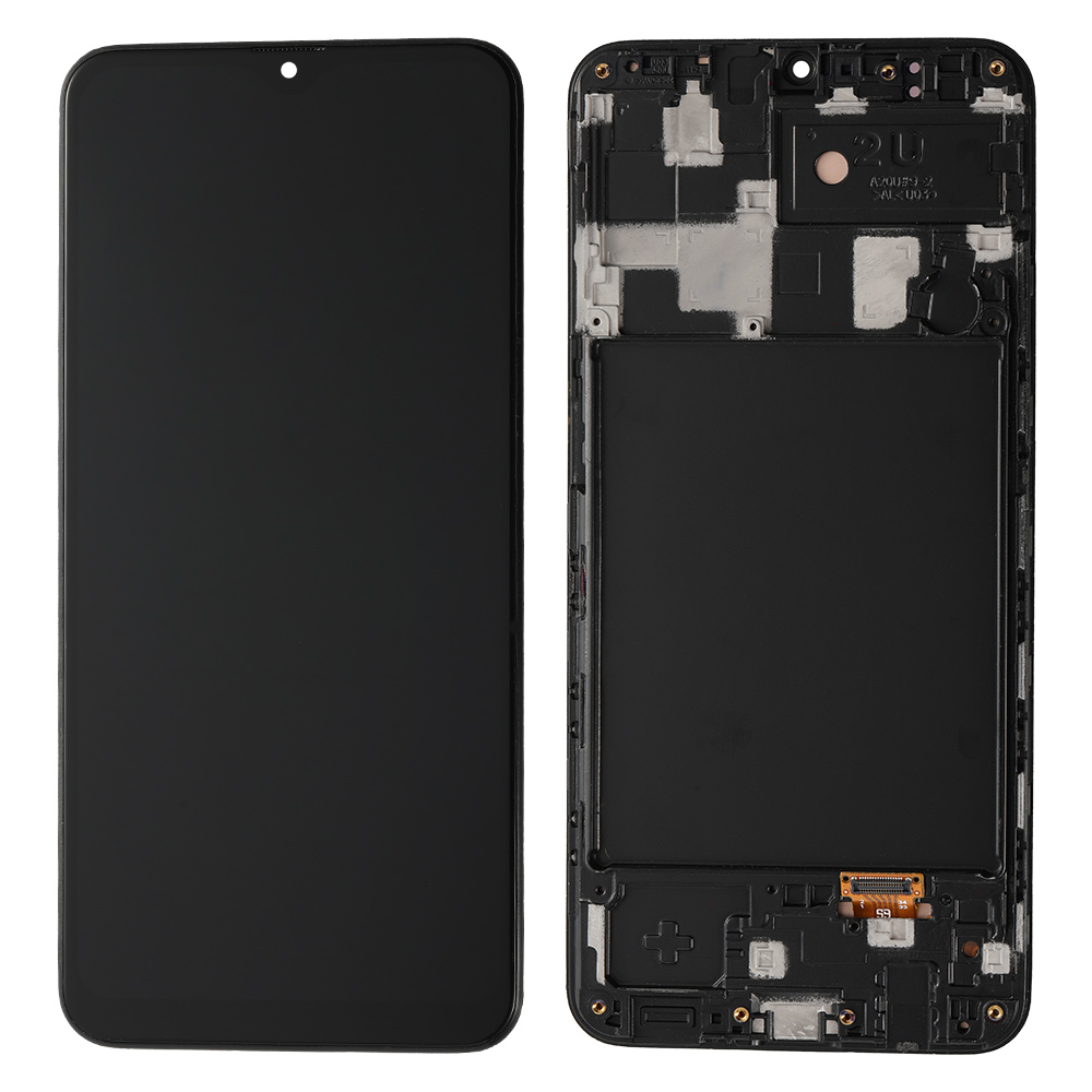 US Version-OLED Screen with Frame for Samsung Galaxy A20(A205U), OEM OLED+Standard Glass, Black
