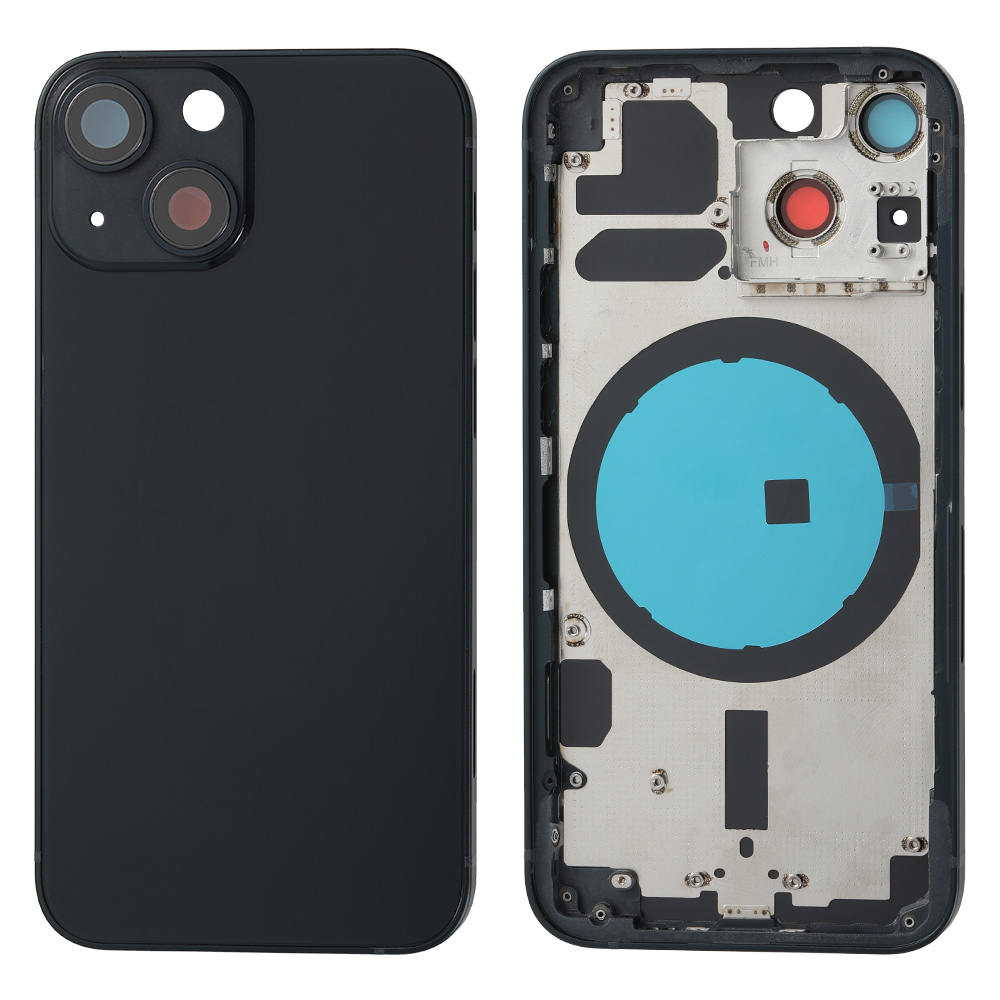 Back Housing with Side Button/SIM Tray for iPhone 13 Mini (5.4"), Aftermarket (US Version)